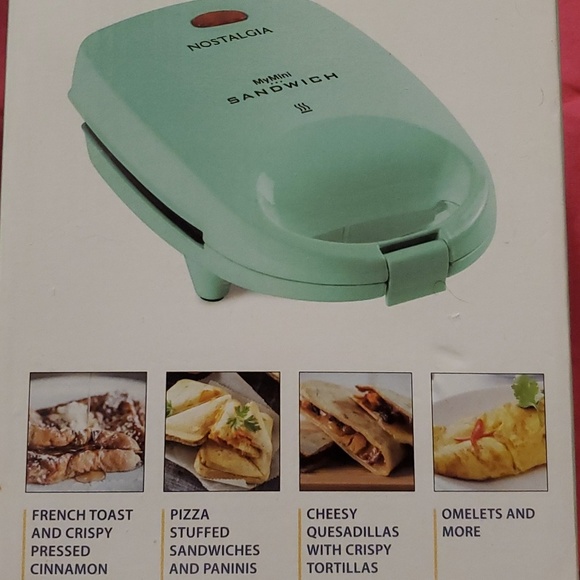 Nostalgia- MyMini Sandwich *Or* Griddle Maker - Picture 5 of 10